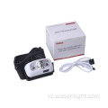 Berat ringan super kecil baru XPE 3W 250LUMENS Bright Headlamp LED USB Rechargeable untuk berlari, hiking